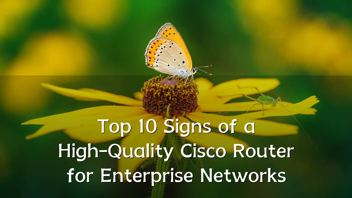 Top 10 Signs of a High-Quality Cisco Router for Enterprise Networks