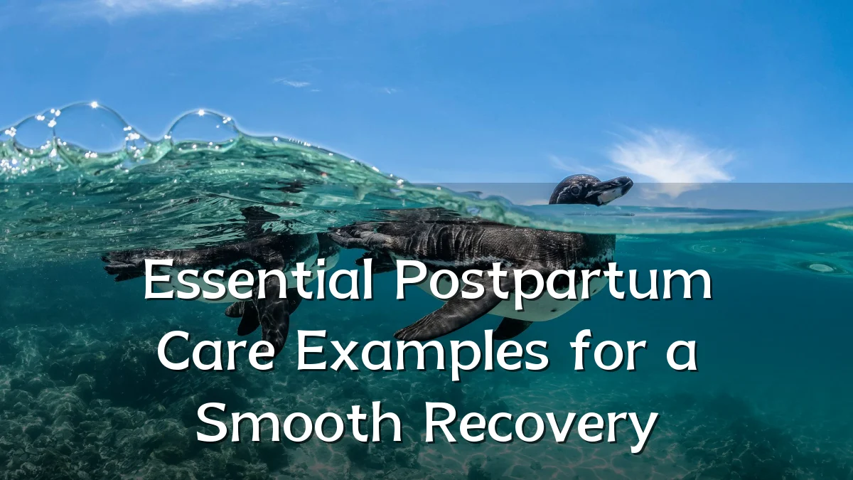 Essential Postpartum Care Examples for a Smooth Recovery
