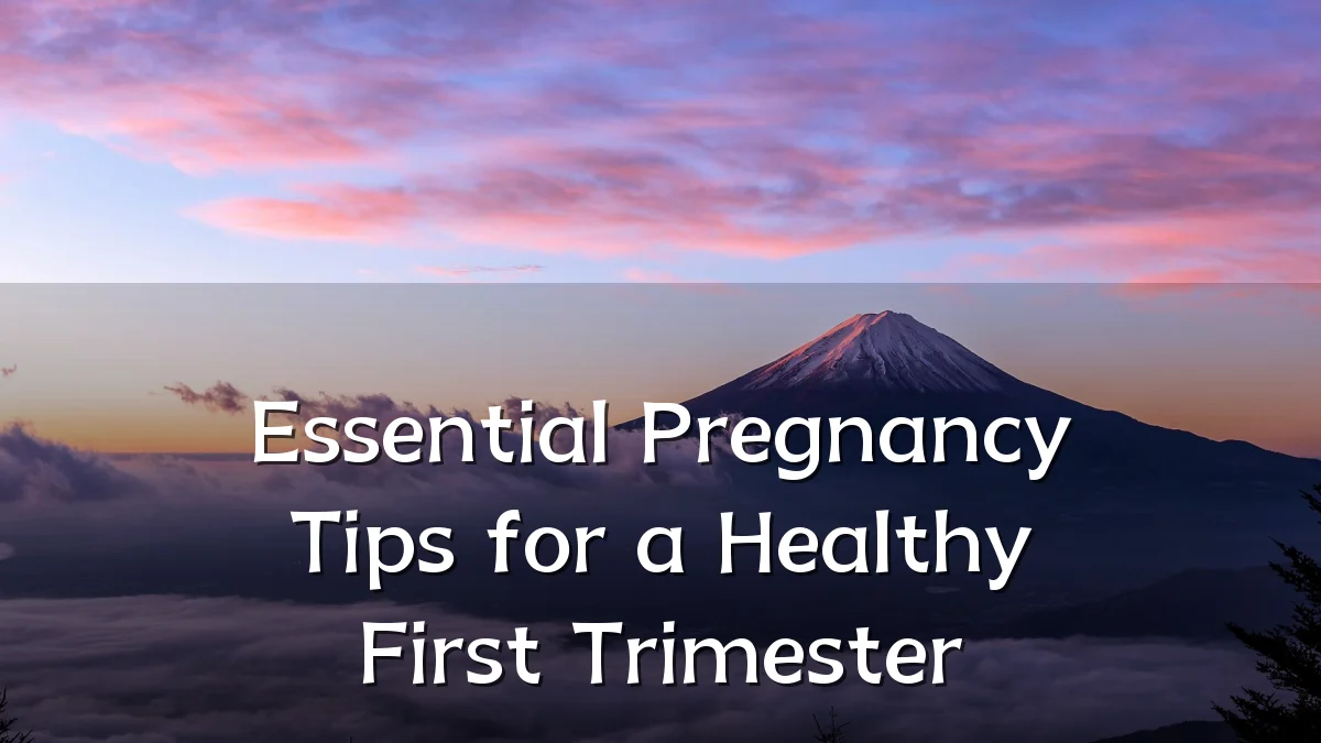 Essential Pregnancy Tips for a Healthy First Trimester