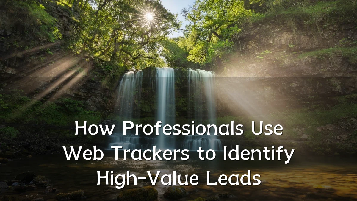 How Professionals Use Web Trackers to Identify High-Value Leads