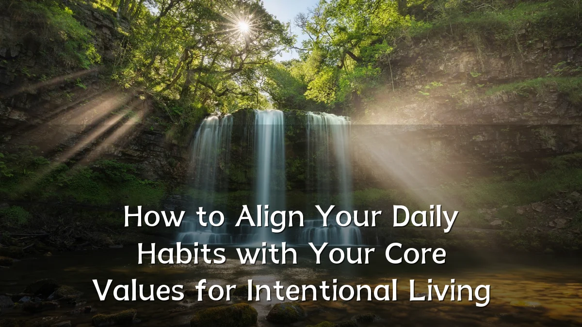 How to Align Your Daily Habits with Your Core Values for Intentional Living