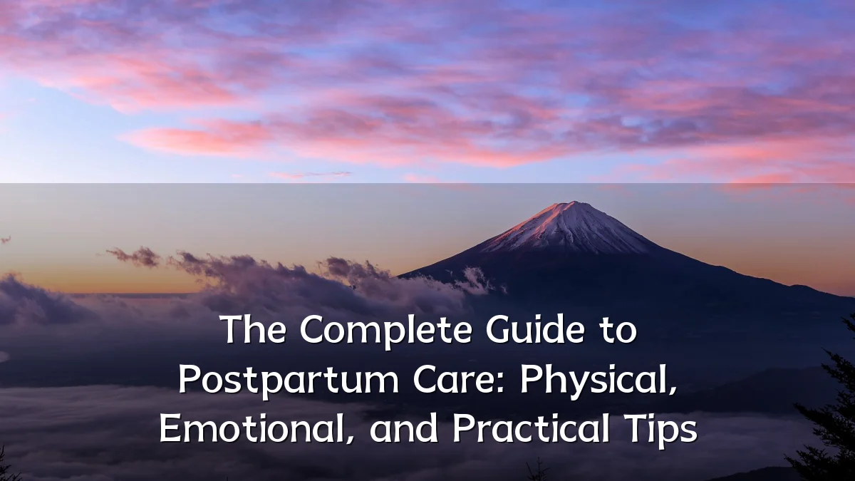 The Complete Guide to Postpartum Care: Physical, Emotional, and Practical Tips