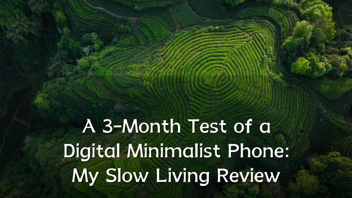 A 3-Month Test of a Digital Minimalist Phone: My Slow Living Review
