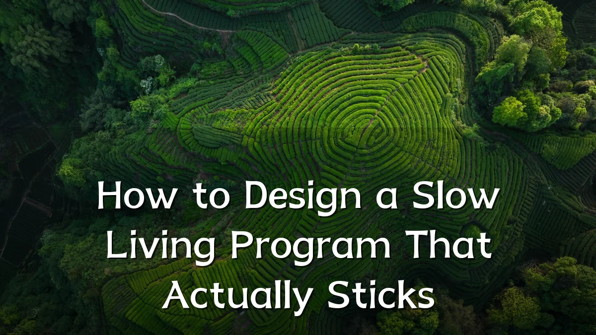 How to Design a Slow Living Program That Actually Sticks