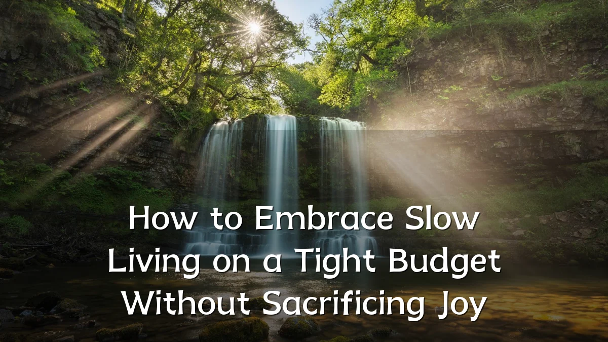 How to Embrace Slow Living on a Tight Budget Without Sacrificing Joy
