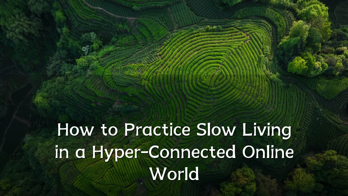 How to Practice Slow Living in a Hyper-Connected Online World