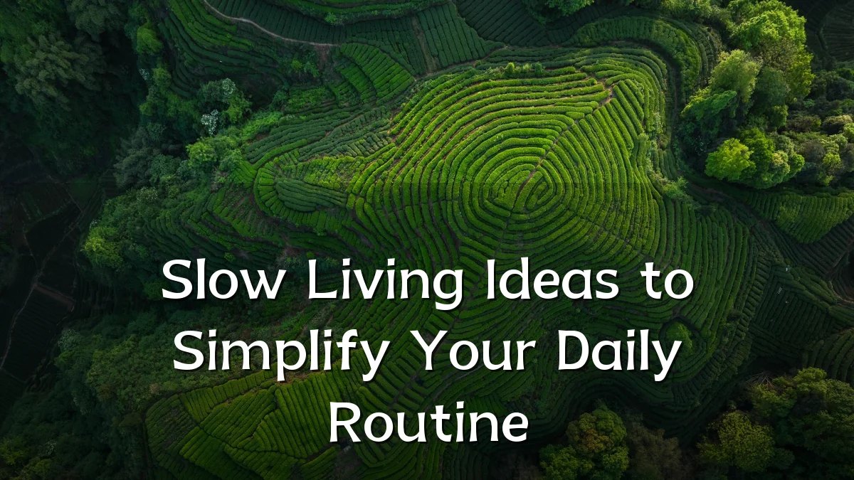 Slow Living Ideas to Simplify Your Daily Routine