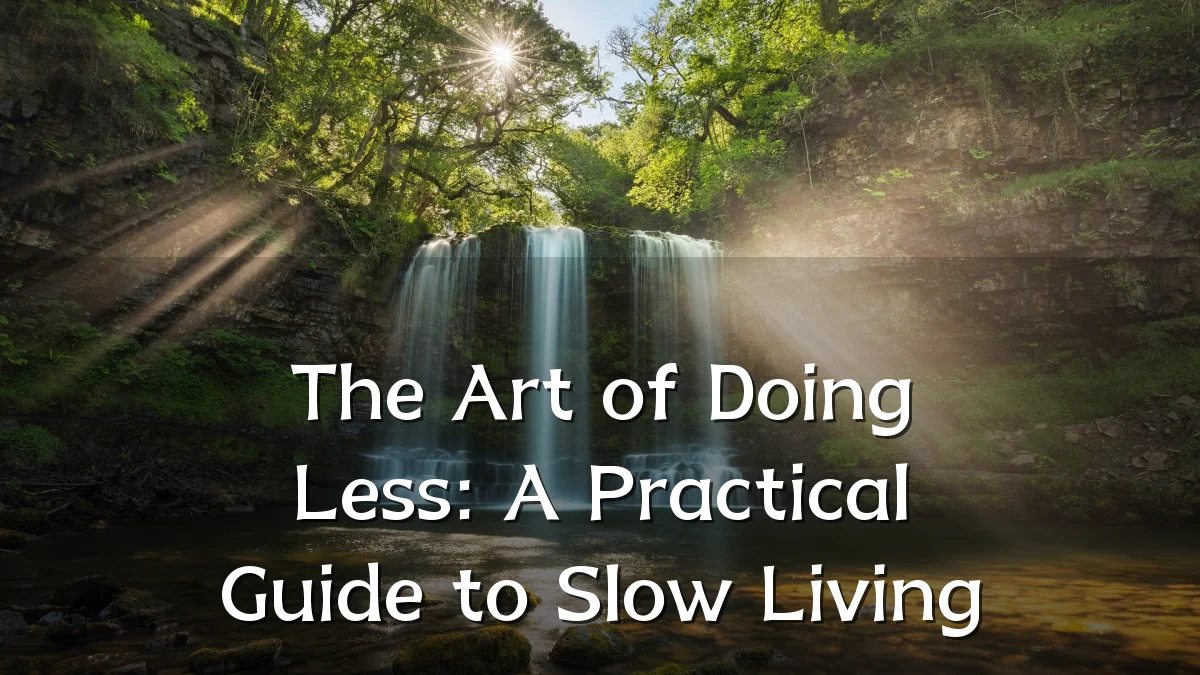 The Art of Doing Less: A Practical Guide to Slow Living