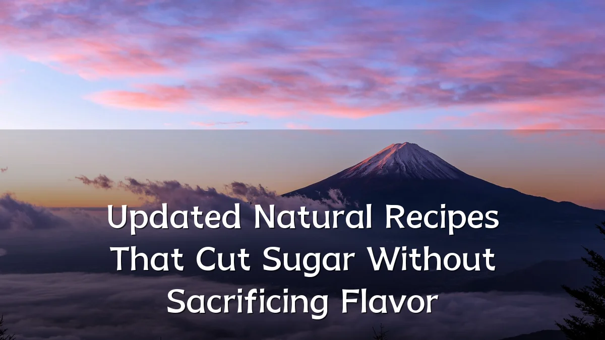 Updated Natural Recipes That Cut Sugar Without Sacrificing Flavor
